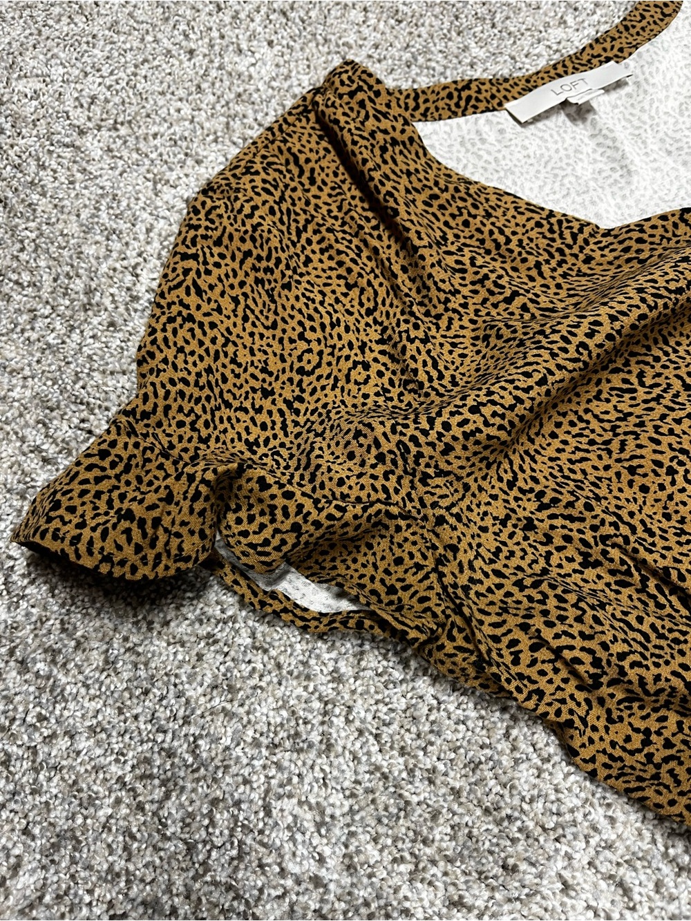 LOFT 10 TALL Leopard Dress - Picture 4 of 6